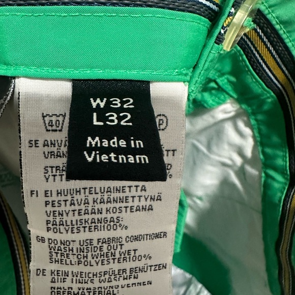 Cross Sportswear Men's Swedish Golf pants green color sz 32X32 - Picture 7 of 7